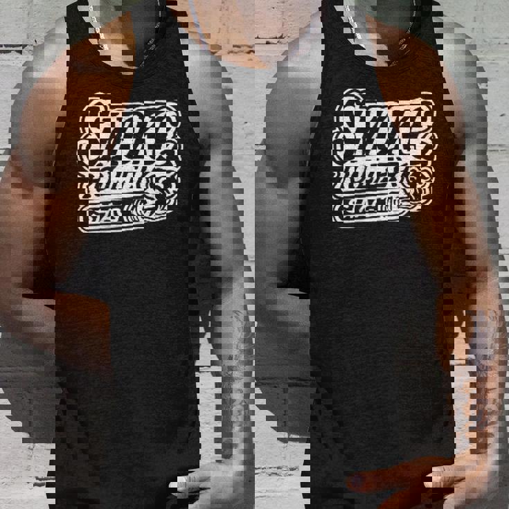 Smokeroller-煙巻人-マティーニシャグロカビリーピンナップバックプリント タンクトップ 彼への贈り物