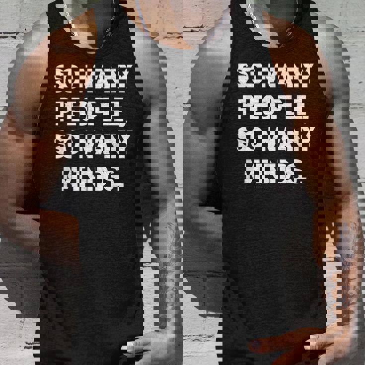 So Many Peopleo Many Minds 十人十色 英語 文字入り 格言 黒 他カラー メンズ タンクトップ 彼への贈り物