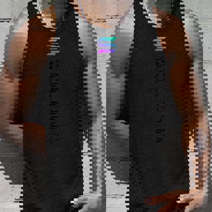 Solanaolロゴ暗号ブロックチェーン タンクトップ 彼への贈り物