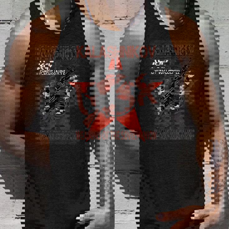 Soviet Kalashnikov Ak-47 ヴィンテージ ソ連ロシアライフル銃 Cccp タンクトップ 彼への贈り物