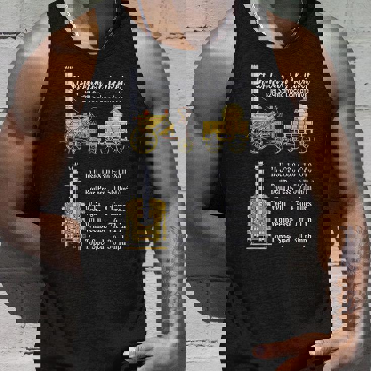 Stephenson のロケット蒸気機関車の機関車図 タンクトップ 彼への贈り物