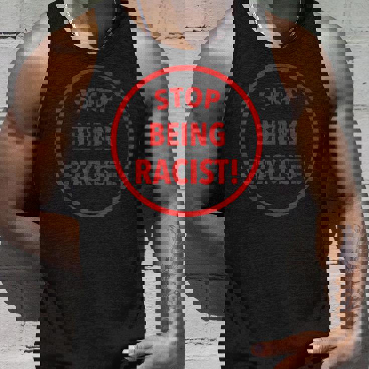 Stop Being A Racist Circle 反人種差別 平等 Blm タンクトップ 彼への贈り物