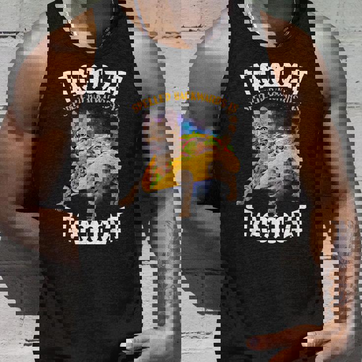 Tacocatpeled Backward シャツ シンコ・デ・マヨ 猫 タコス好き タンクトップ 彼への贈り物