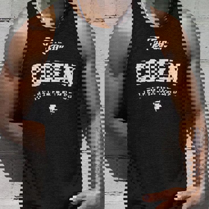 Team Coen ライフタイムメンバー 面白い名前 Coen タンクトップ 彼への贈り物