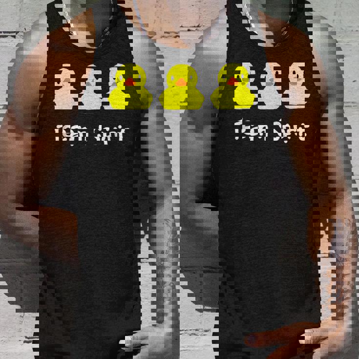 Teampirit Three イエローラバーダックグラフィックプリント タンクトップ 彼への贈り物