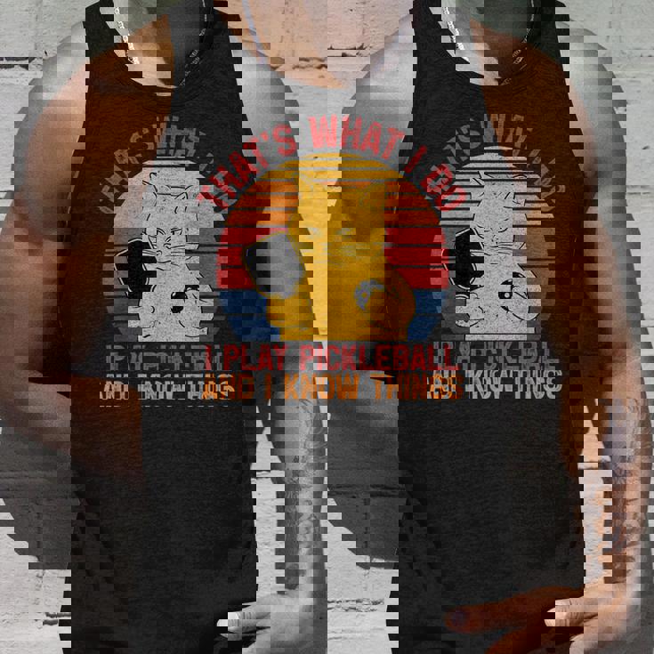 That's What I Do Cat Lovers パドルボールプレーヤー ピックルボール タンクトップ 彼への贈り物