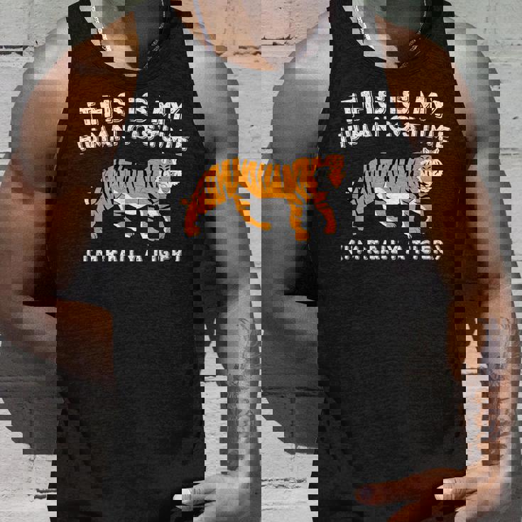 This Is My Human コスチューム I'm Really A Tiger かわいいタイガー タンクトップ 彼への贈り物