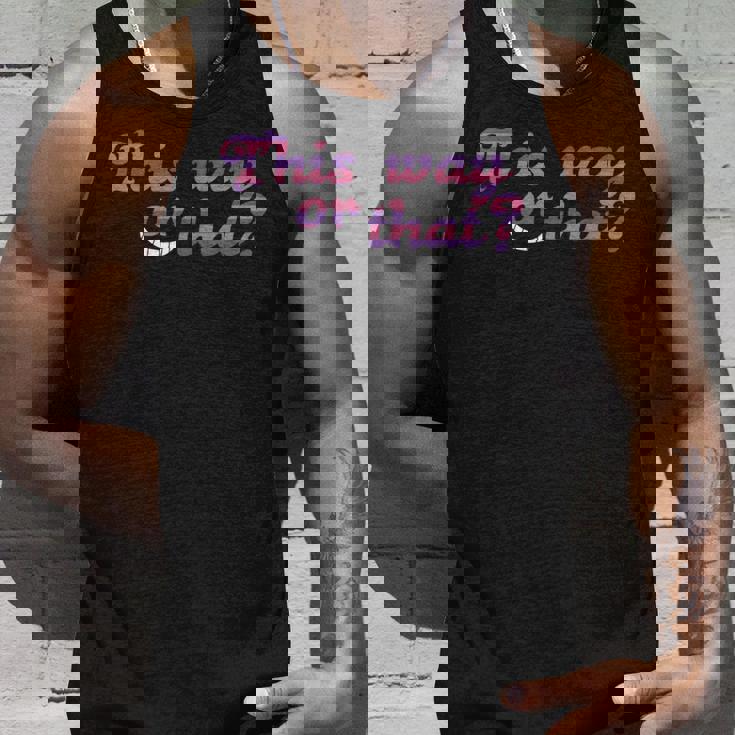 This Way Or That Cheshire ニヤリと笑う猫 不思議の国のアリス タンクトップ 彼への贈り物