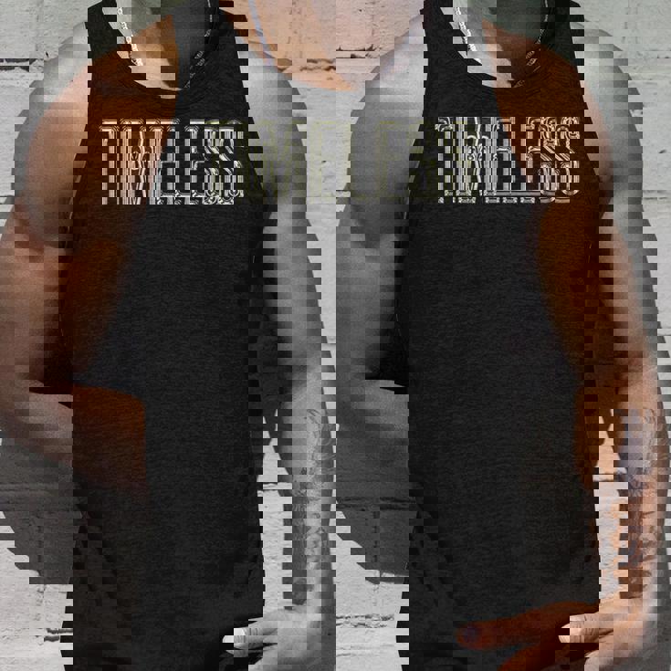 Timeless タイムレス-ブラックホワイト タンクトップ 彼への贈り物