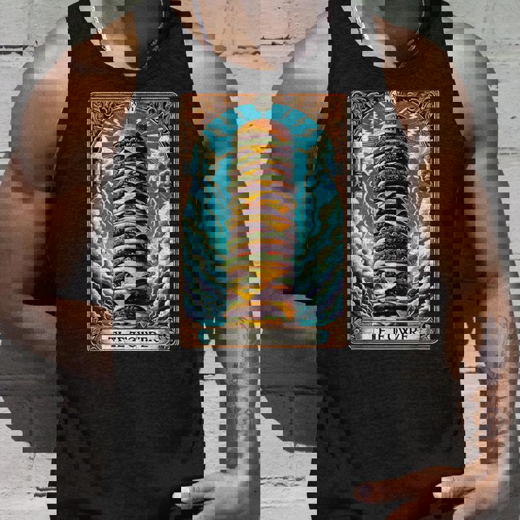 The Tower タロットカード バーガータワー ハンバーガー チーズバーガー タンクトップ 彼への贈り物