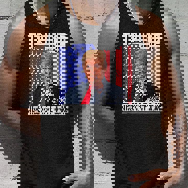 Trump The Best Is Yet To Come アメリカの国旗 ドナルド・トランプ タンクトップ 彼への贈り物