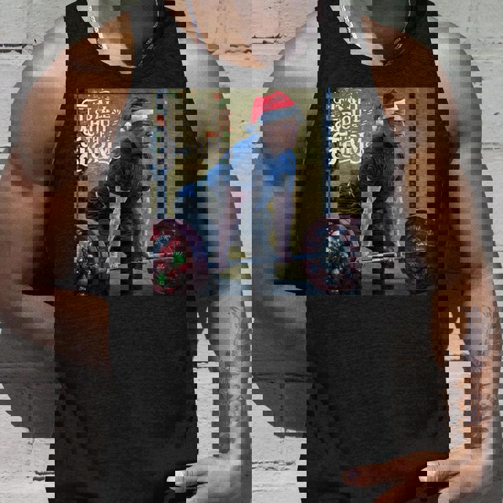 Trump Its All About The Form デッドリフティング ワークアウト クリスマス タンクトップ 彼への贈り物