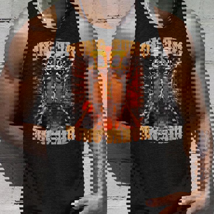 Tung Tungahur 面白い イタリアン ブレイン ミーム トゥン トゥン サフール タンクトップ 彼への贈り物