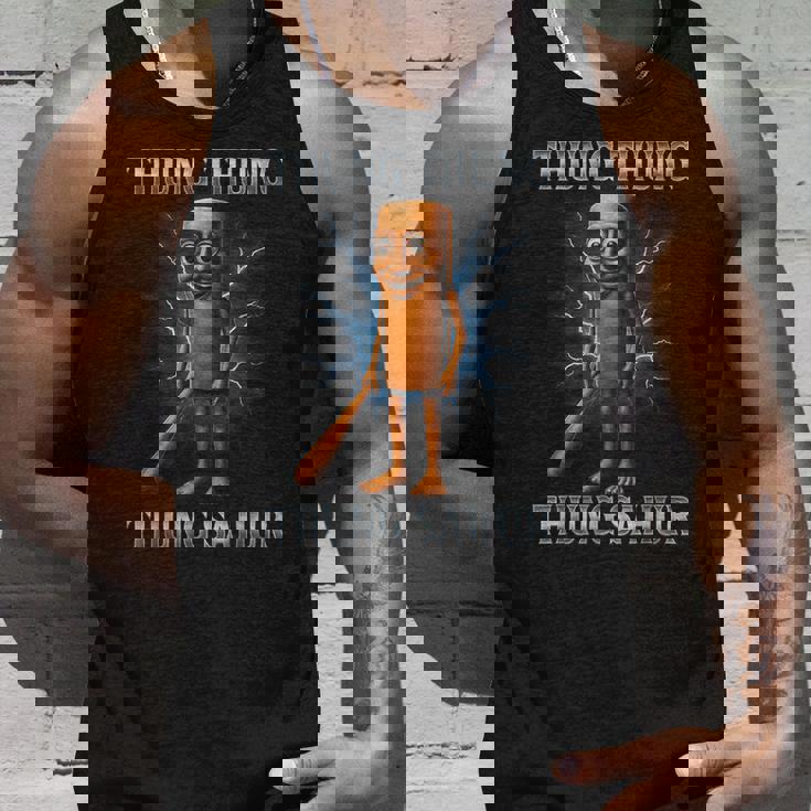 Tung Tung Tungahur 面白い動物 イタリアン ブレイン ミーム タンクトップ 彼への贈り物