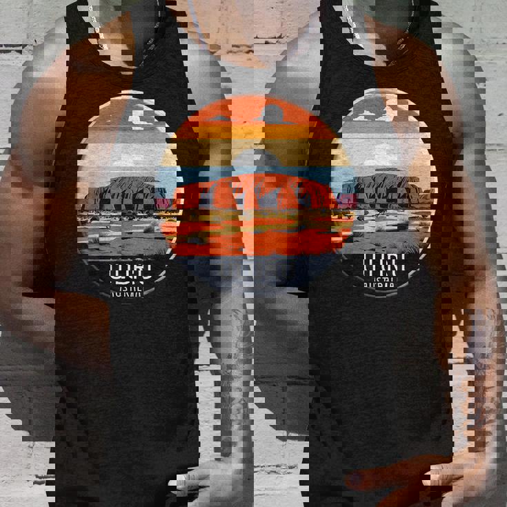 Uluru オーストラリア お土産 エアーズ ロック 記念品 ヴィンテージ 太陽 タンクトップ 彼への贈り物