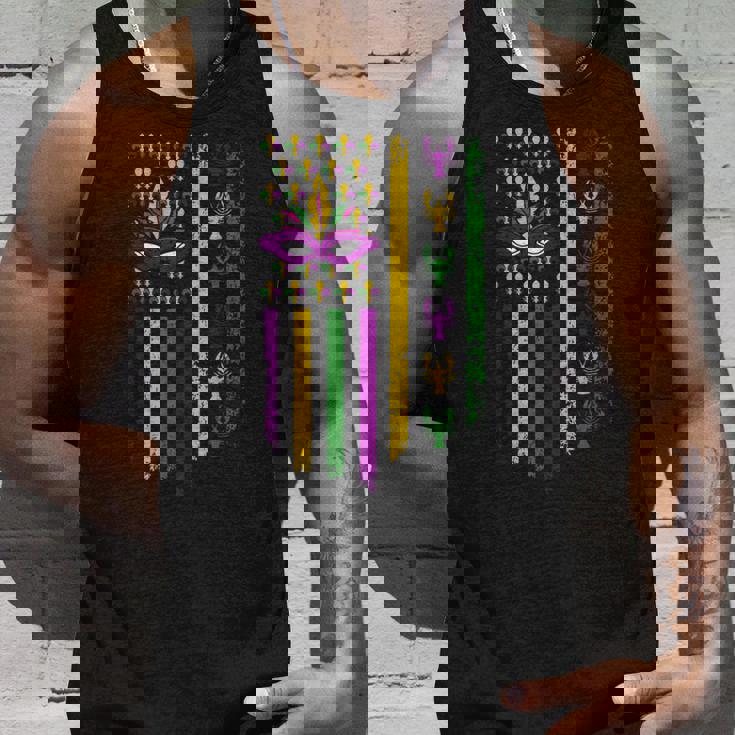 Us Flag Mardi Gras タンクトップ 彼への贈り物