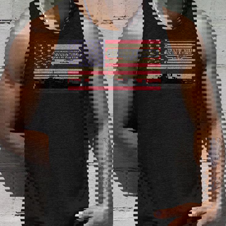 Uss エドウィン A ハワード De-346 船舶図 アメリカ国旗 タンクトップ 彼への贈り物