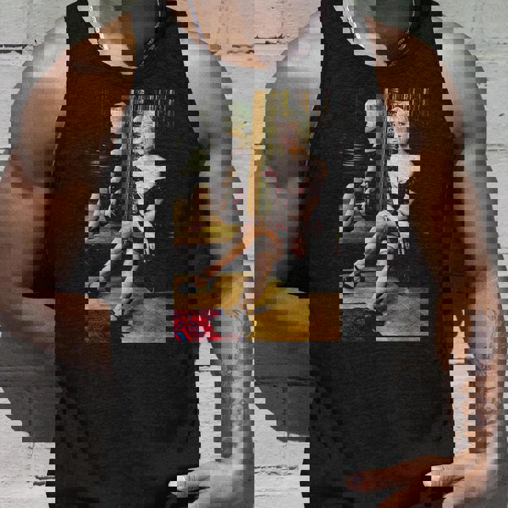 Usポップスター、シンディ・ローパー1993年撮影。 タンクトップ 彼への贈り物