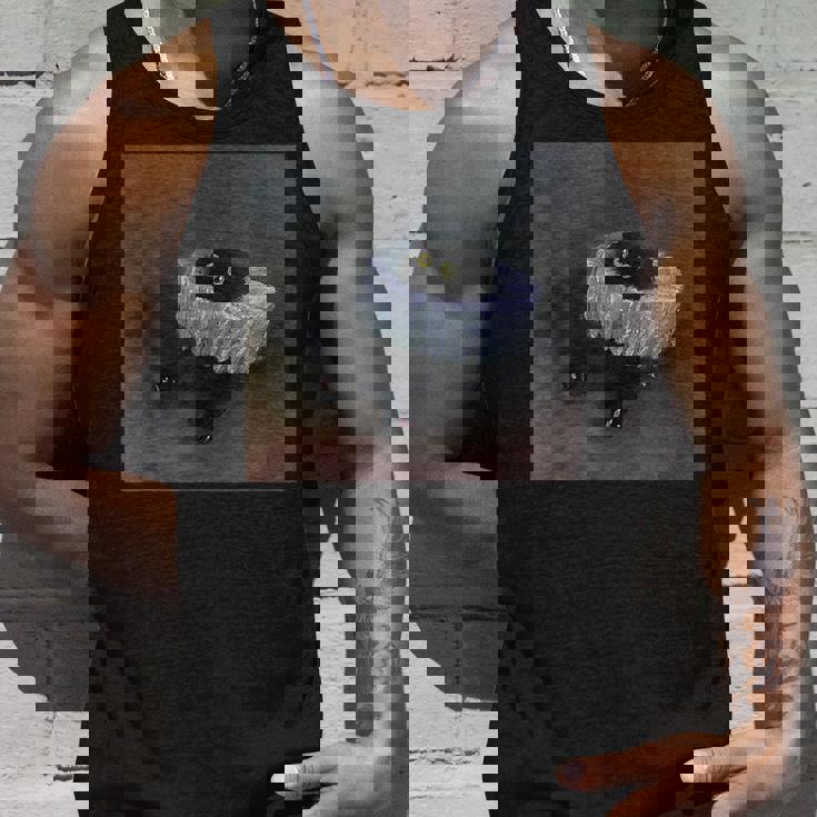 Vanessatockardによる面白い黒猫の絵。 タンクトップ 彼への贈り物