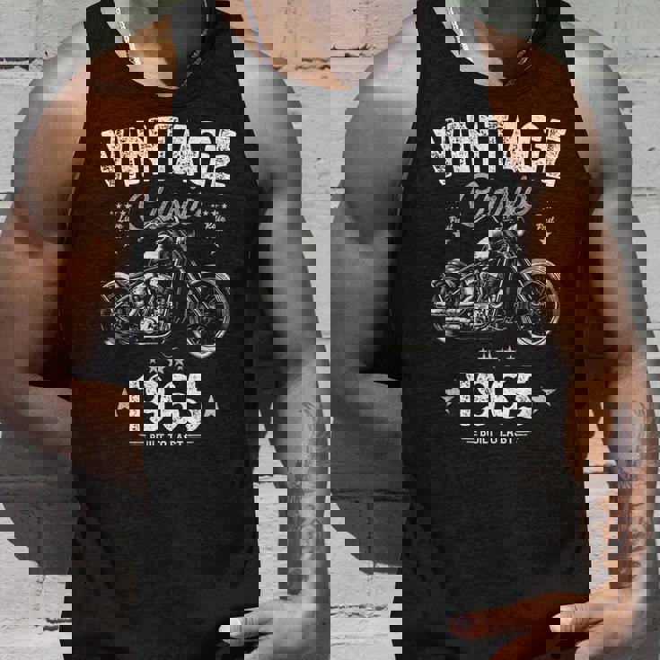 Vintage Born 1965 60Th Birthday クラシック レトロ バイク タンクトップ 彼への贈り物