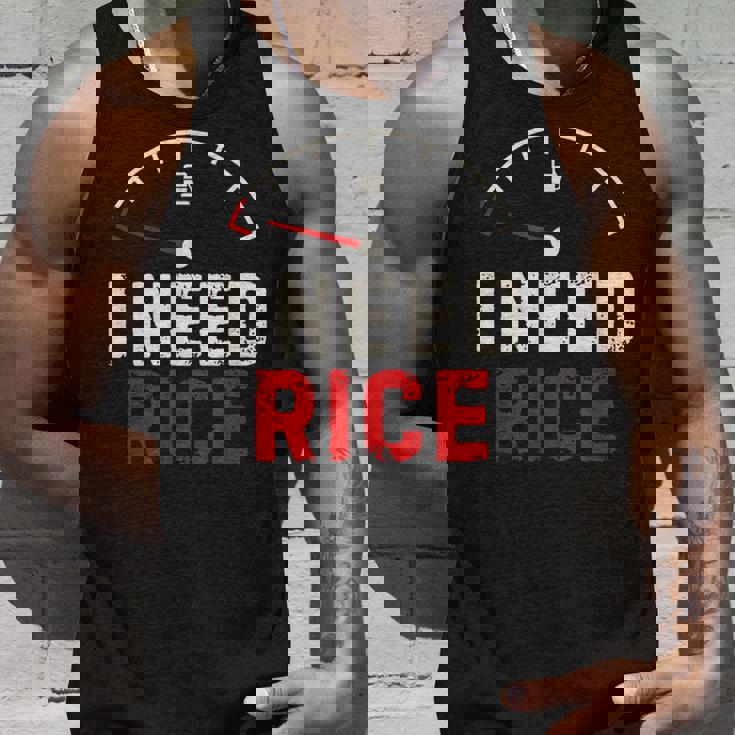 Vintage I Need Rice Lover レトロ 米 食べ物 好き タンクトップ 彼への贈り物