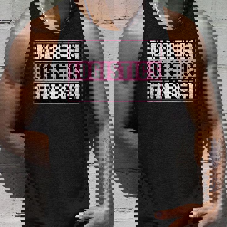 Warning Logistics Manager タンクトップ 彼への贈り物