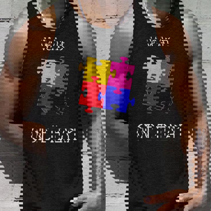 We Are One Team ジグソーパズル付き タンクトップ 彼への贈り物