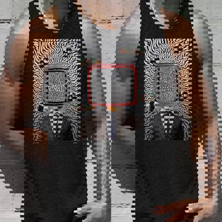 Weirdcore審美的奇妙な目の光学的錯覚オデコール タンクトップ 彼への贈り物