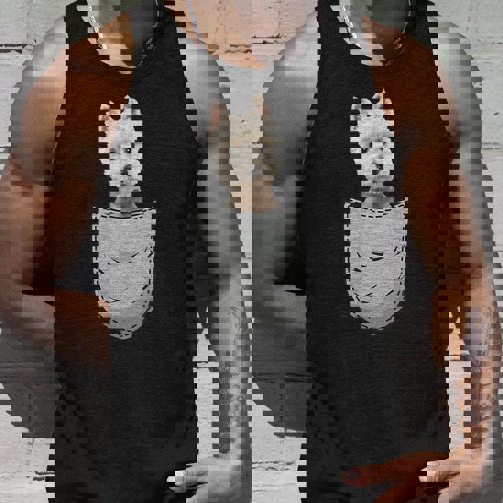 Westie ホワイトハイランドテリアポケット 犬の飼い主用 タンクトップ 彼への贈り物