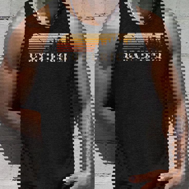 Woolrich Pa ヴィンテージ エバーグリーン サンセット 80年代 レトロ タンクトップ 彼への贈り物