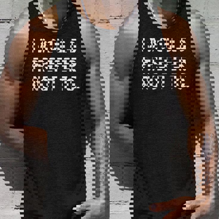 I Would Prefer Not To ayings タンクトップ 彼への贈り物