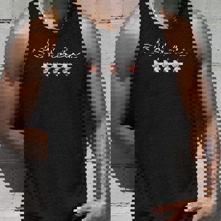 「Aloha」プルメリア ハワイアン バケーション ルアウパーティー タンクトップ 彼への贈り物