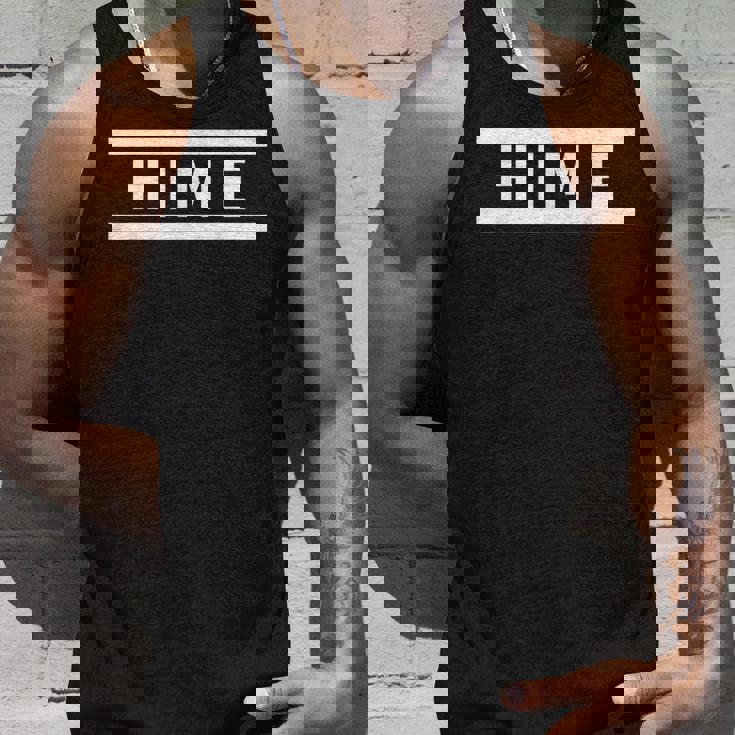 「Hime」ヘボン式「ひめ」「ヒメ」下の名前 ローマ字 名入れ 名乗り ラテン文字 綴り タンクトップ 彼への贈り物