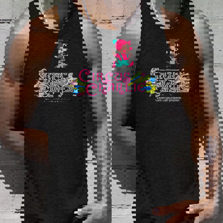 「サーカスチャーリー」ロゴ&キャラクター タンクトップ 彼への贈り物