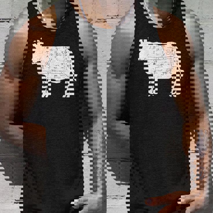 【牛肉部位】肉の部位 牛 うし 和牛 焼肉 牛丼 定食 部位 しゃぶしゃぶ すき焼き おもしろ 面白い ネタ ウケ狙い タンクトップ 彼への贈り物