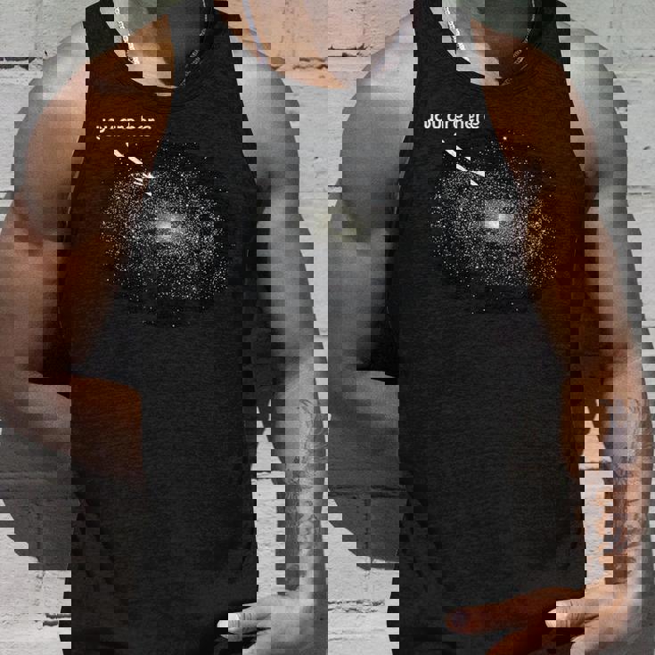 あなたはここにいます私は天文学ギャラクシー月面着陸惑星 タンクトップ 彼への贈り物