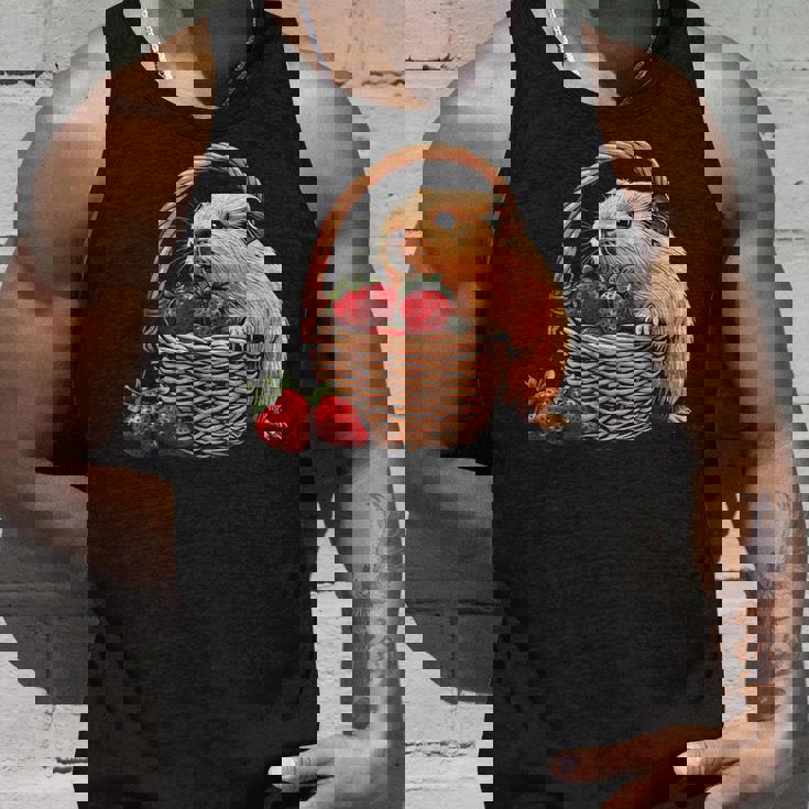 いちご モルモット いちご 野生動物 かわいい モルモット タンクトップ 彼への贈り物