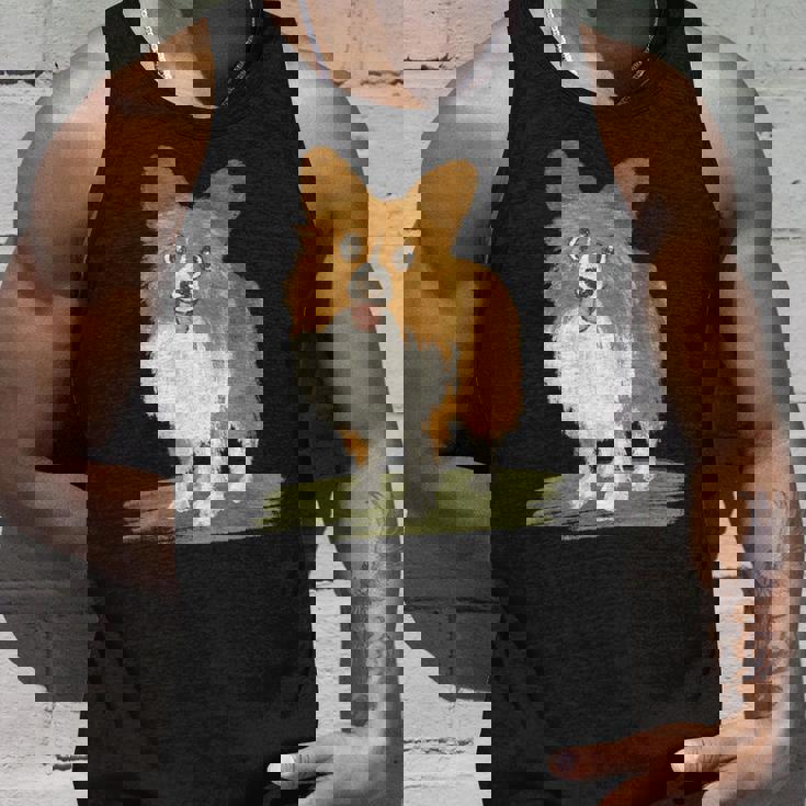 いぬ シェルティ 子犬 ペット かわいい 動物 イラスト タンクトップ 彼への贈り物