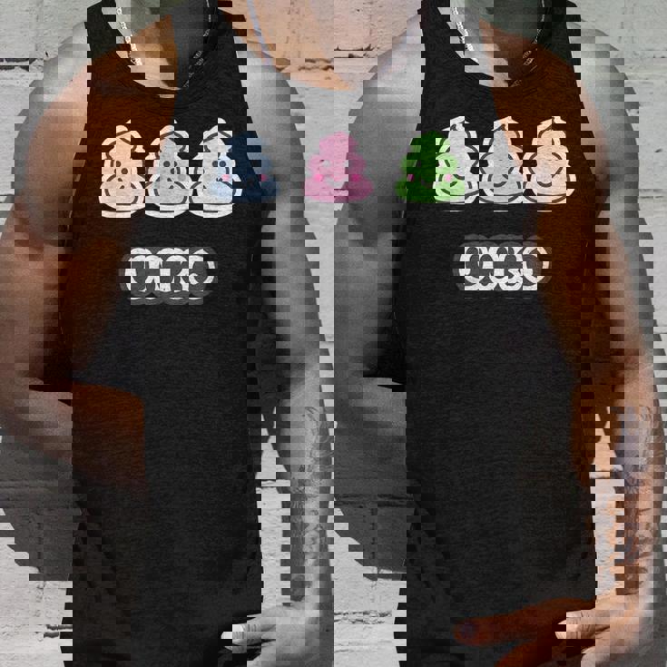 うんこ くん《3 スリー》【Unko】うんち ポップ ゆるくて かわいい キャラクター イラスト タンクトップ 彼への贈り物