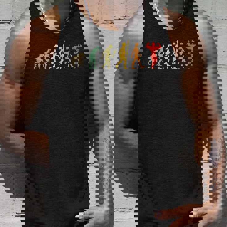 おかしいボディビル進化プレゼントヴィンテージボディビルダー タンクトップ 彼への贈り物