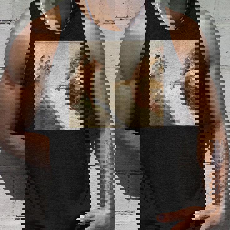 おかしな猫 神 創造 アダム ミーム イエス タンクトップ 彼への贈り物