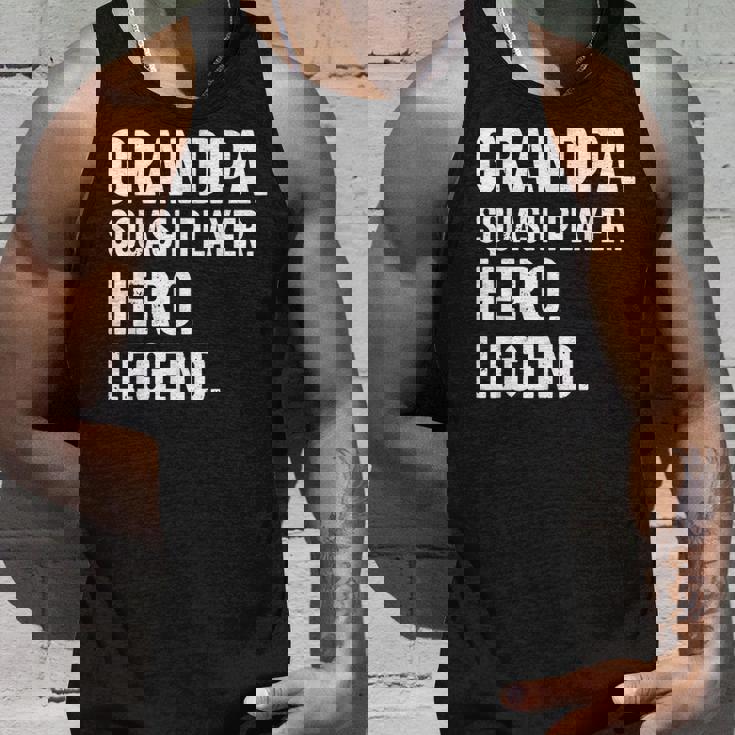 おじいちゃんスカッシュプレイヤーヒーローレジェンド-おじいちゃんスカッシュ タンクトップ 彼への贈り物