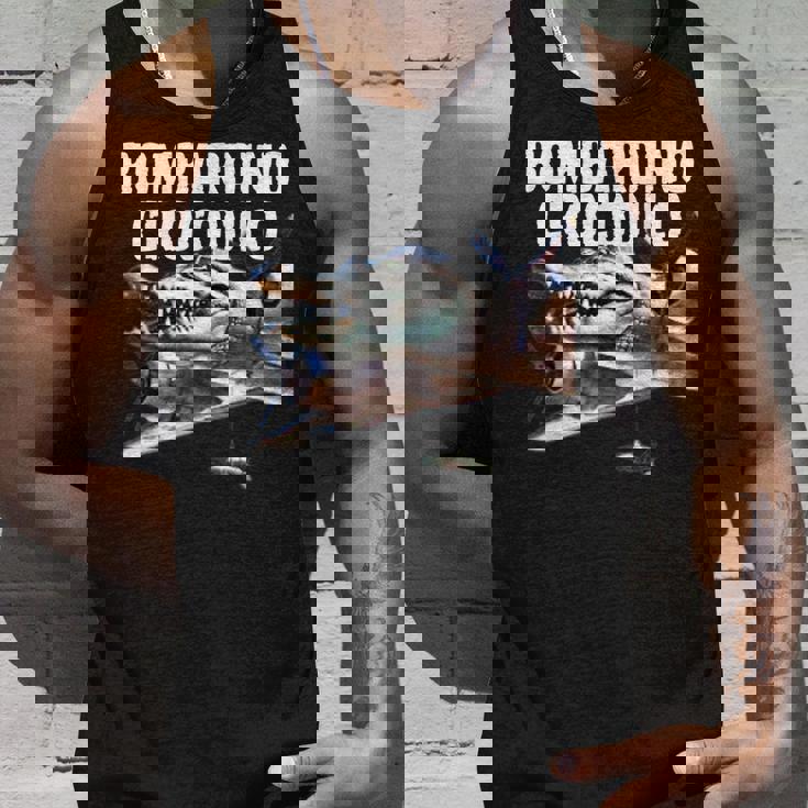 おもしろい ボンバルディーノ クロコディロ イタリア Ai 動物 ブレイン ミーム タンクトップ 彼への贈り物