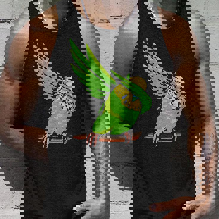 おもしろインコ セキセイインコ ペット オウム 動物 愛 タンクトップ 彼への贈り物