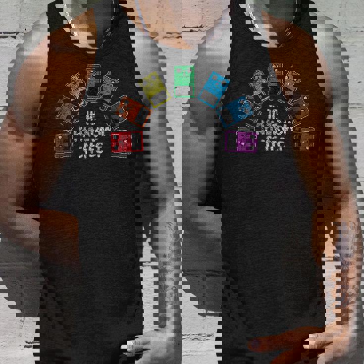 おもしろレインボーエフェクトギターペダルtシャツ タンクトップ 彼への贈り物