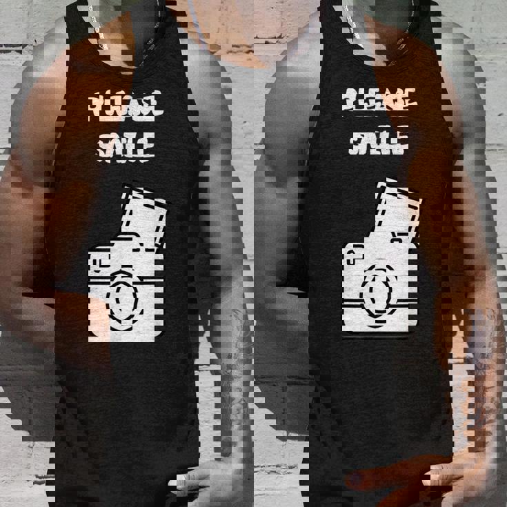 お願い スマイル アート オブ 写真 カメラマン カメラマン タンクトップ 彼への贈り物