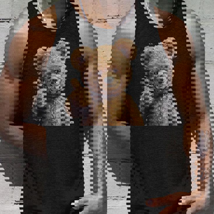 かっこいいテディベア 親指付き タンクトップ 彼への贈り物