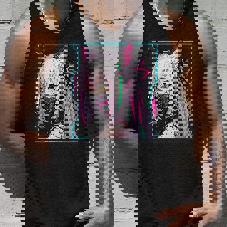 かわいい 日本の漫画 アニメ 美学 サイバーパンク テックウェア タンクトップ 彼への贈り物