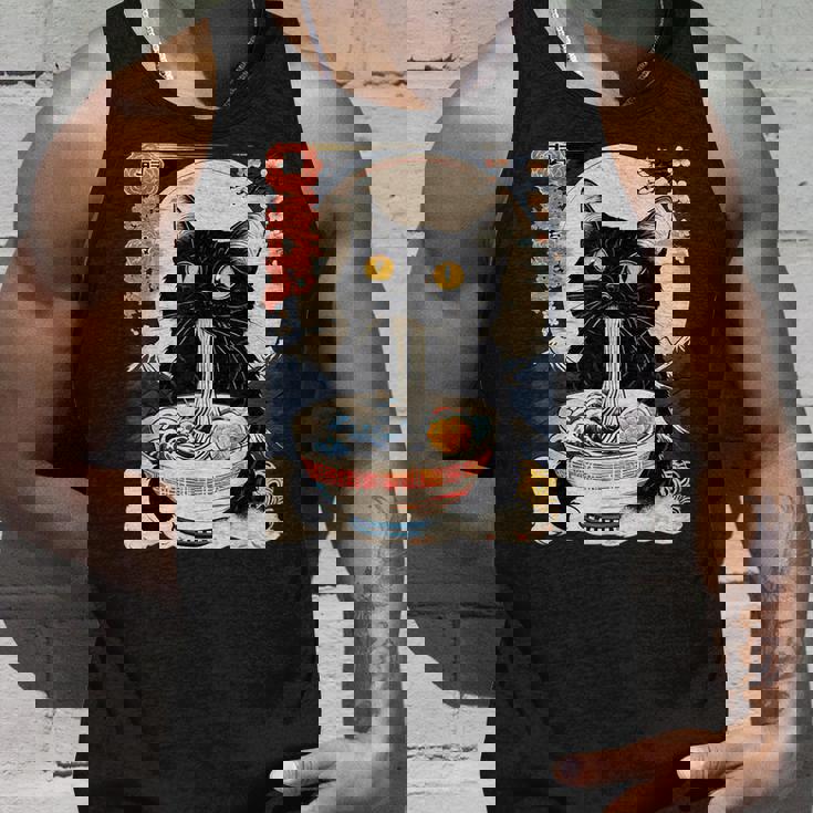 かわいい 猫 食べる ラーメン 麺 面白い アニメ タンクトップ 彼への贈り物