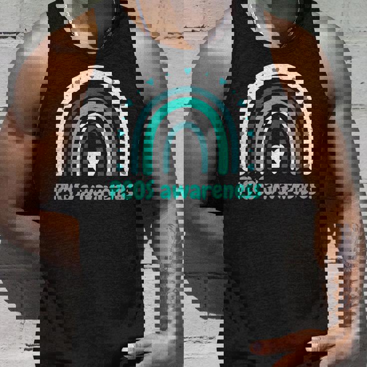 かわいいpcos啓発ボヘミアンレインボーpcosサポート。 タンクトップ 彼への贈り物